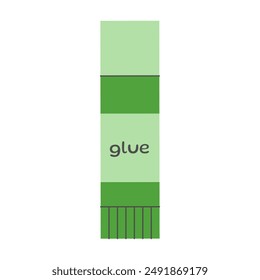 Glue stick. School and office supplies. Vector illustration.