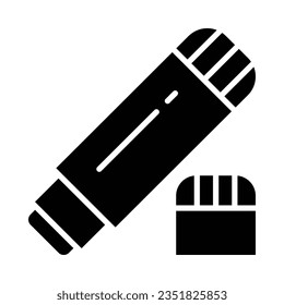Glue Stick Vector Glyph Icon For Personal And Commercial Use.
