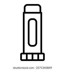 Glue Stick Vector Line Icon Design