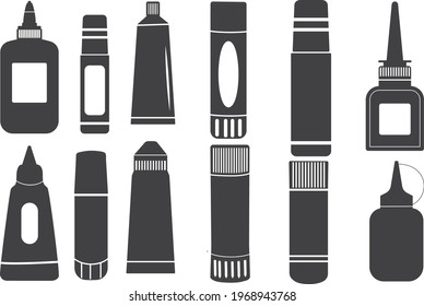 Glue stick  vector, glue stick sign symbol icon vector illustration, glue stick silhouette.
