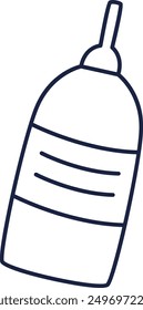Glue Tube Doodle Vector Illustration