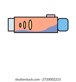 Ilustração de vetor plano de tubo de cola