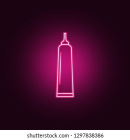 glue tube icon. Elements of Bottle in neon style icons. Simple icon for websites, web design, mobile app, info graphics