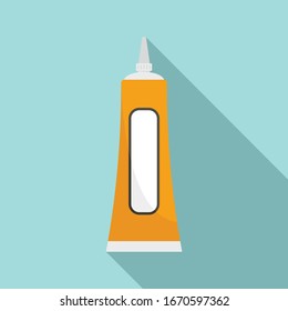 Glue Tube Icon. Flat Illustration Of Glue Tube Vector Icon For Web Design