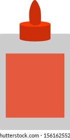 Glue in tube, illustration, vector on white background.