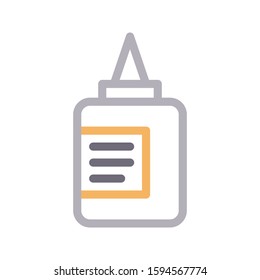 glue vector color line icon 