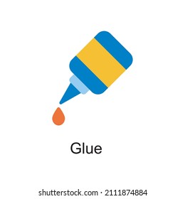 Glue vector Flat Icon Design illustration. Home Improvements Symbol on White background EPS 10 File