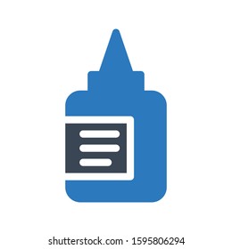 glue vector glyph color icon 
