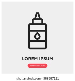 Glue vector icon, industry symbol. Modern, simple flat vector illustration for web site or mobile app