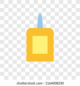 Glue vector icon isolated on transparent background, Glue logo concept