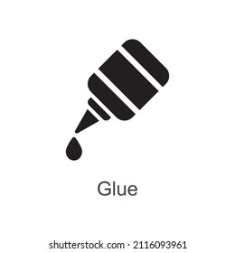 Glue vector Solid Icon Design illustration. Home Improvements Symbol on White background EPS 10 File