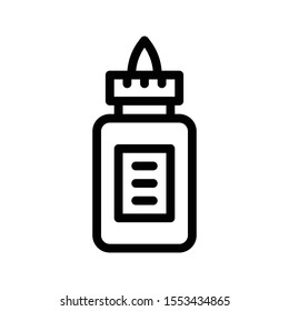 glue vector thin line icon