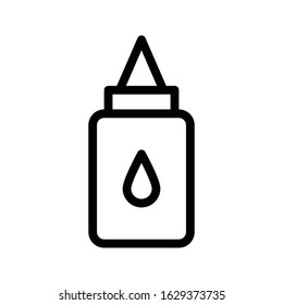 glue vector thin line icon