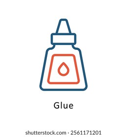 Glue Vector Two Color Icon. Eps file 10