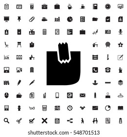 glued note icon illustration isolated vector sign symbol
