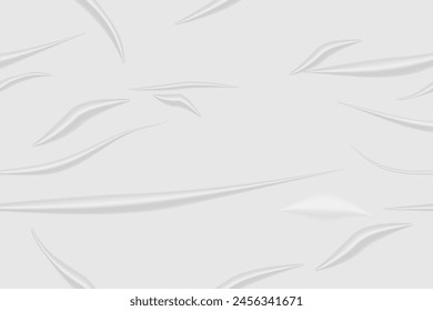 Papel pegado con efecto arrugas Plantilla realista