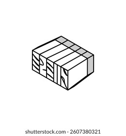 glulam wood isometric icon vector. glulam wood sign. isolated symbol illustration