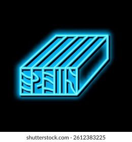 glulam wood neon light sign vector. glulam wood illustration