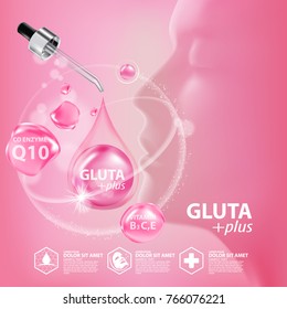 Gluta collagen Serum Skin Care Cosmetic