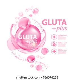 Gluta collagen Serum Skin Care Cosmetic