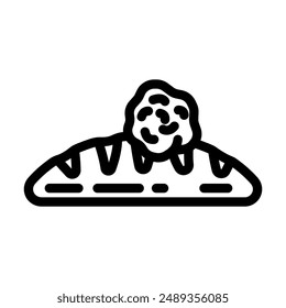 gluten allergen free product food line icon vector. gluten allergen free product food sign. isolated contour symbol black illustration