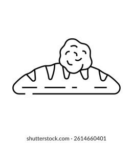 gluten allergen free product food line icon vector. gluten allergen free product food sign. isolated contour symbol black illustration