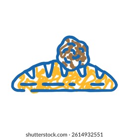 gluten allergen free product food doodle icon sketch vector. gluten allergen free product food sign. isolated symbol illustration