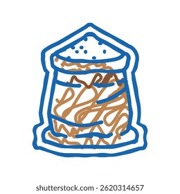 gluten allergen free product food doodle icon sketch vector. gluten allergen free product food sign. isolated symbol illustration