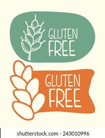 gluten free design, vector illustration eps10 graphic 