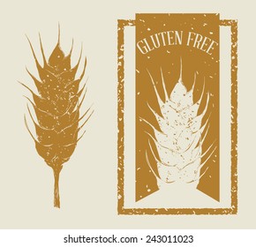gluten free design, vector illustration eps10 graphic 