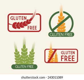 gluten free design, vector illustration eps10 graphic 