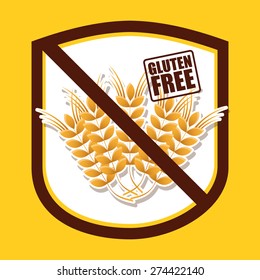 gluten free design, vector illustration eps10 graphic 