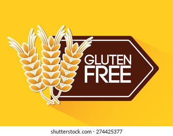gluten free design, vector illustration eps10 graphic 