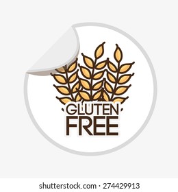 gluten free design, vector illustration eps10 graphic 