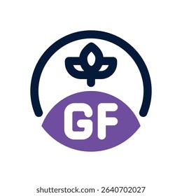 gluten free duotone icon. Sleek and modern vector icon for websites, mobile apps, marketing materials, and corporate design. Fully scalable and ready to use.