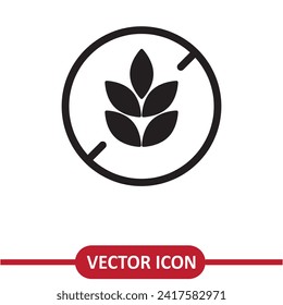 Gluten Free Food creative simple flat trendy style illustration on white background..eps