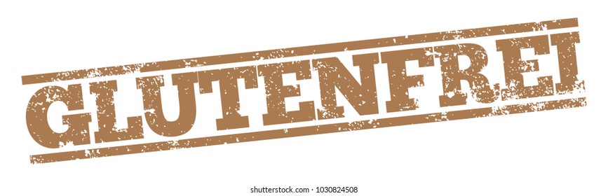 Gluten Free (Glutenfrei) Vector Stamp in German