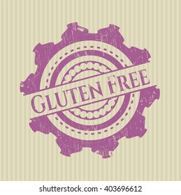 Gluten Free grunge stamp