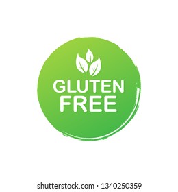 Gluten free. Healthy food labels with lettering. Vegan food stickers. Organic food badge. Lettering Natural. Vector stock illustration.