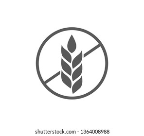 Gluten free icon. 