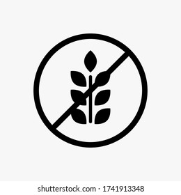 Gluten free icon designed in a solid style