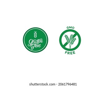 gluten free icon for food packaging design