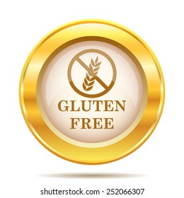 Gluten free icon. Internet button on white background. EPS10 vector. 
