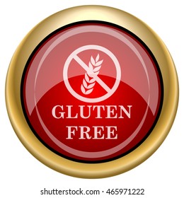 Gluten free icon. Internet button on white background. EPS10 vector.