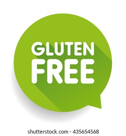 Gluten free icon label vector