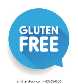 Gluten free icon label vector