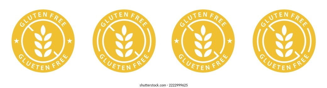 Gluten free icon. Non gluten icon, vector illustration