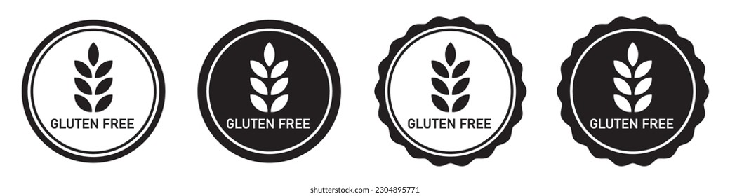 Gluten free icon. Non gluten icon, vector illustration