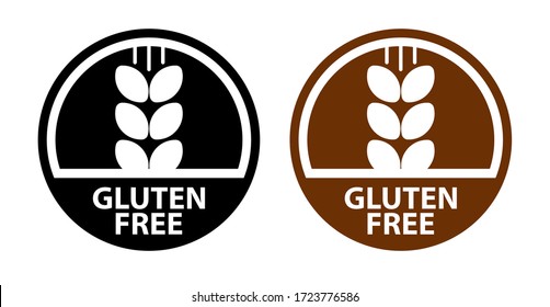 gluten free icon on white background