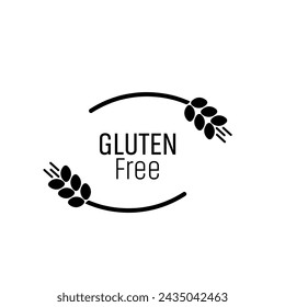 gluten free icon on white background